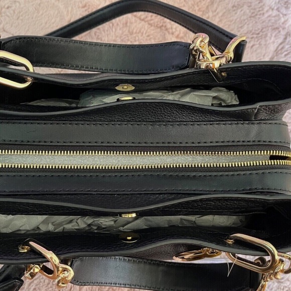 Michael Kors Lillie Medium Pebble Leather Satchel NWOT - Picture 4 of 7